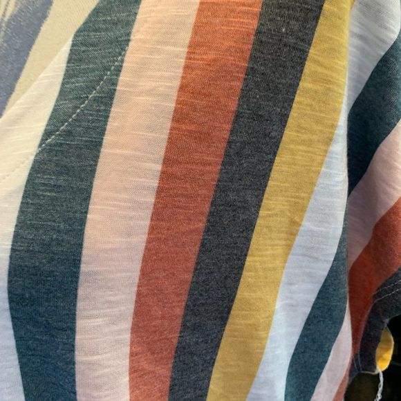 Torrid multi color knit button down the front tie waist top 1 - Picture 2 of 8